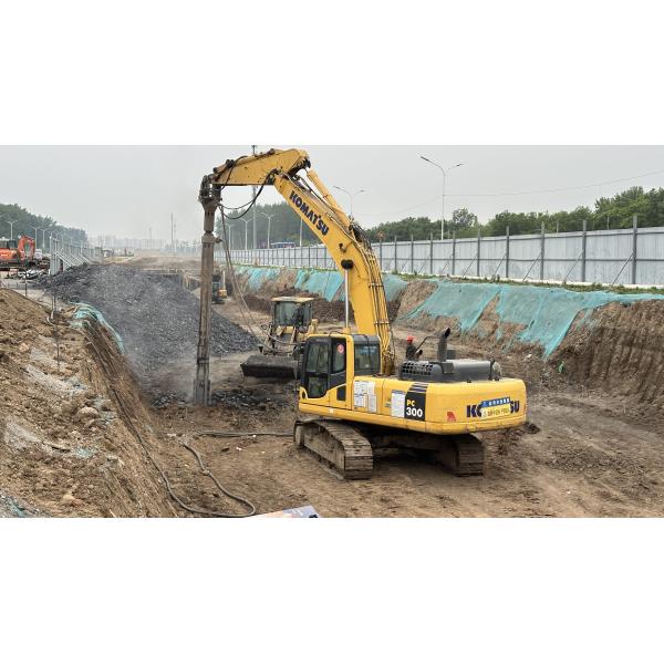 BVEM Vibro Compaction Piling Hydraulic Vibroflot Excavator Equipped Sharing Hydraulic Power System