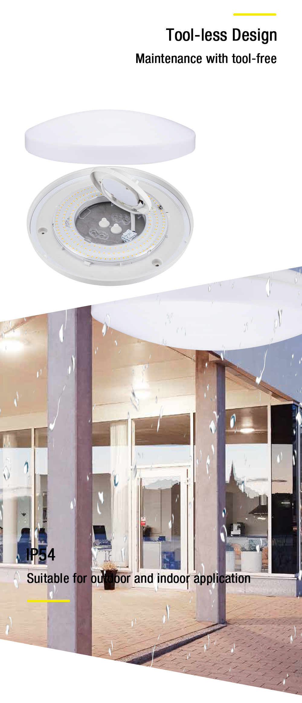 Multipurpose LED Motion Sensor Light 15W 20W Indoor 220-240V Aluminum