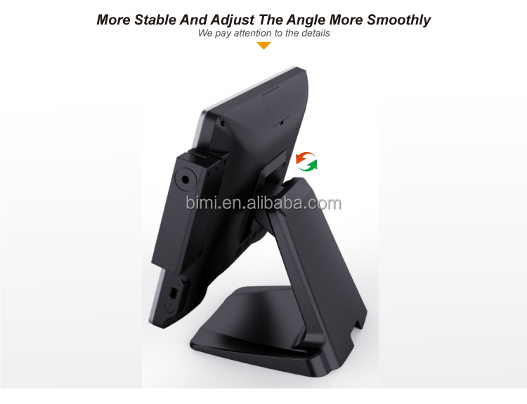 Bimi POS-0092S 15inch POS System with Aluminum Alloy Stand and VESA 75X75 Support