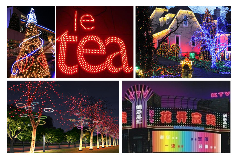 Full Color Pixel LED Lights Digital Square WS2811 RGB Pixel Module String Light 12mm 5V 12V RGB Waterproof Strings