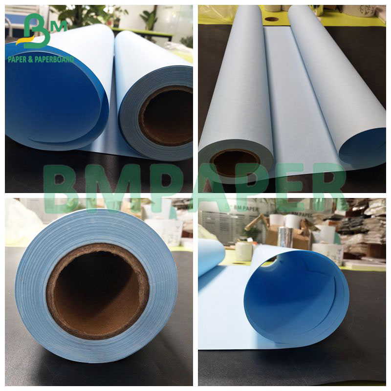 Double Sided Blue Paper Engineering Bond Paper 80g For  CAD Plotter