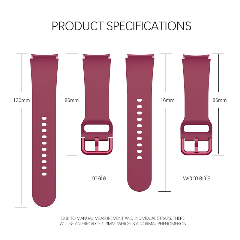 20mm Replacement Bracelets Watch Band for SamSung GaLaxy Watch 4 5 44mm 45mm 10 Colors