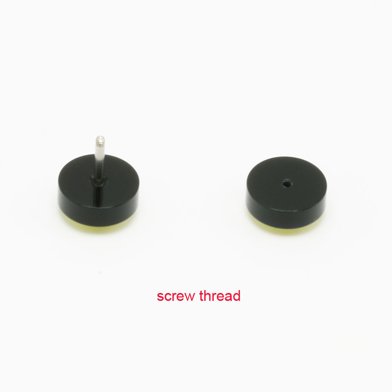 Free shipping fake ear plugs ear studs earrings for girls logo print anti-allergic piercing jewelrys