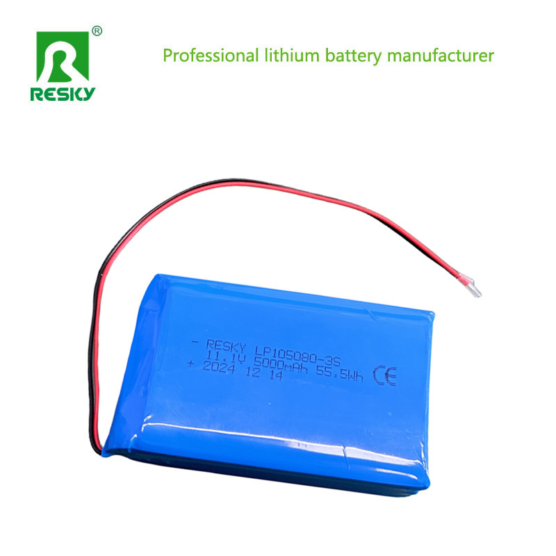 Rechargeable Lithium Polymer Battery Pack 105080 115181 11.1V 5000mAh 55.5Wh For Power Bank