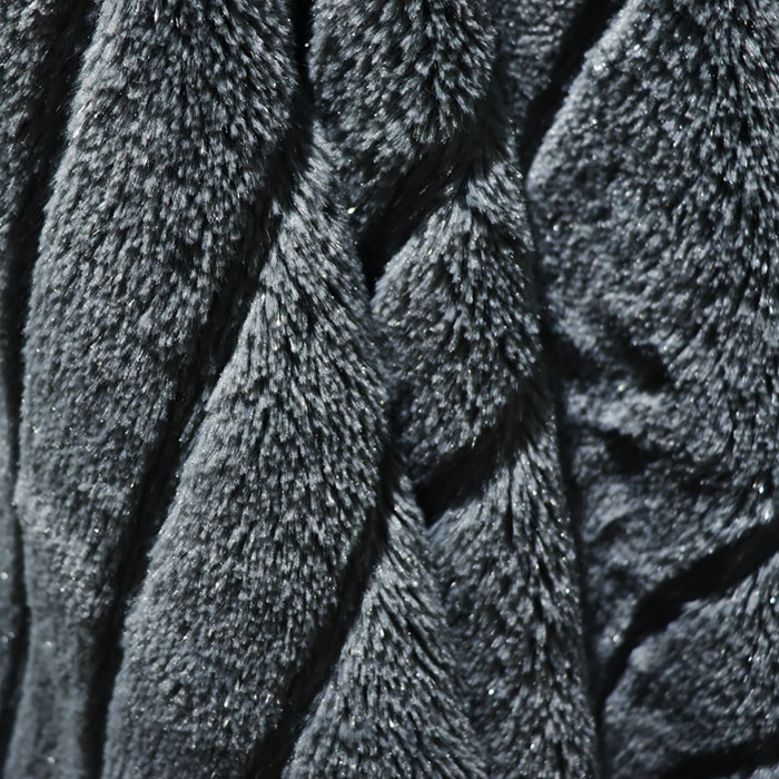 100% Polyester Coral Fleece Faux Fur Heated Blanket Minky Black Faux Fur Throw Blanket