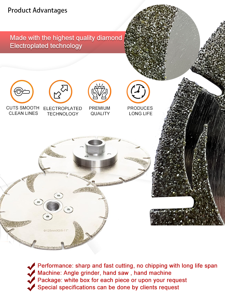 Maple Leaf Electroplated Diamond Tools For Circular Saws EP Disc 08-1