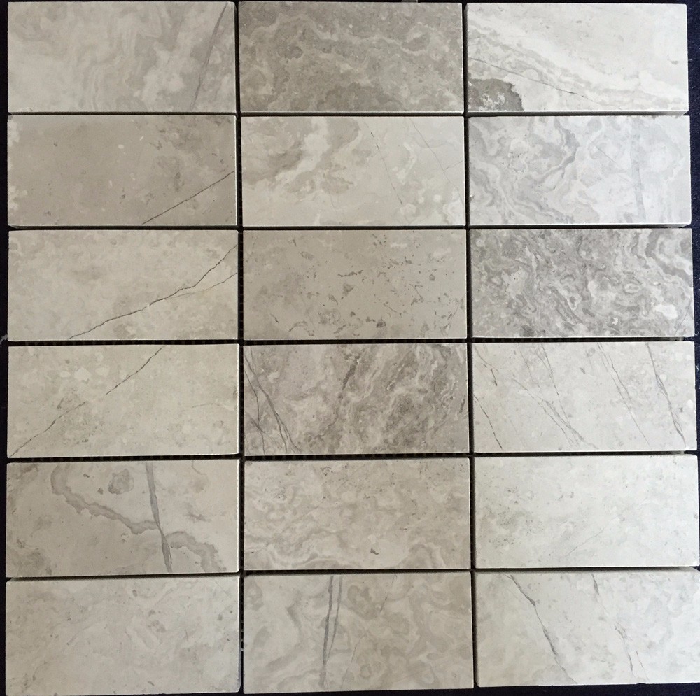 Grey Marble Mosaic Tile Modern Design Pattern / Various Color Optional