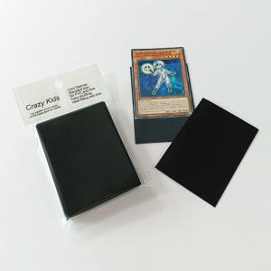 China Holographic Color Card Sleeves Black Easy Shuffling Mini Cards Protector on sale