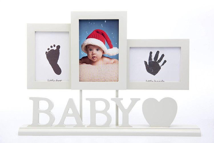 Baby Wooden Photo Frames Handprint / Footprint Photo Frame Home Decoration Gifts