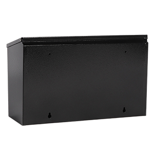 Wall Mount Locking Mailbox Large Capacity with Code Lock Black House Numbers Included