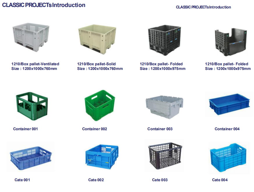 All Plastic Product's Mould Pallet Garbage Bin Mould Crate Plastic