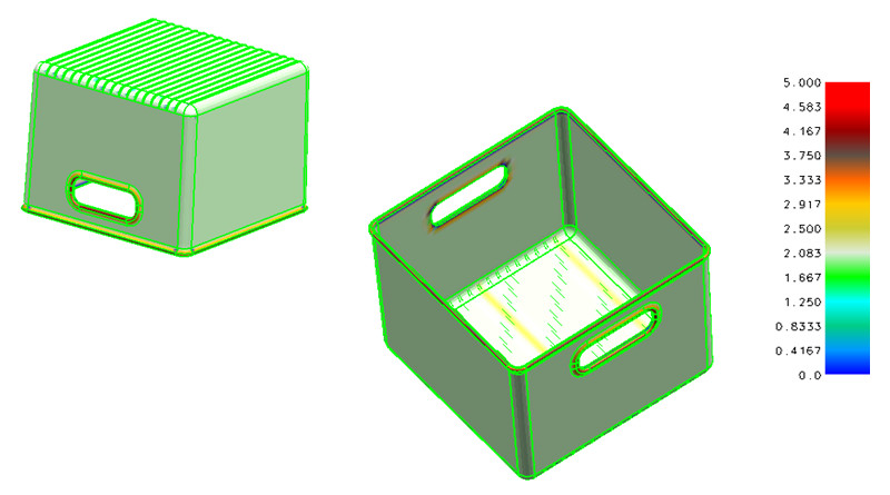 Two Size PET Resin Injection Moulded Components Clear Color High Polish Made by Steel Mold
