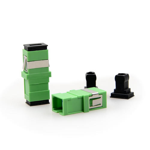 IEC617544 Simplex Flangeless APC Fiber Optic Coupler
