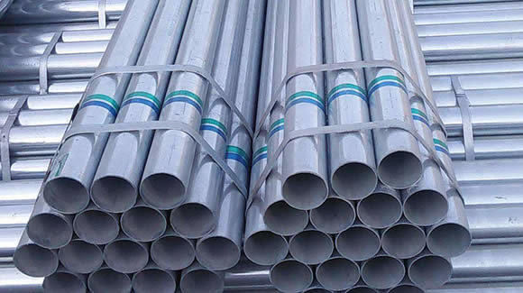High Precision Welding Galvanized Steel Pipe Square / Rectangular / Round Shape