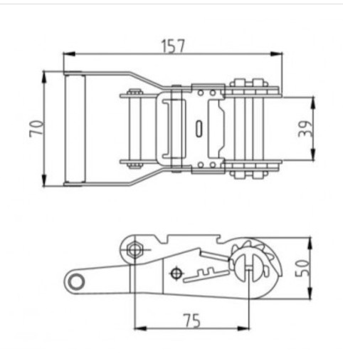 10 Tonne 3 Inch 22000lb Lockable Ratchet Tie Down Straps