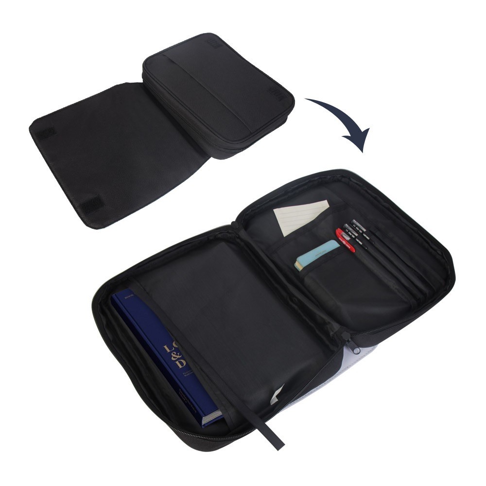 Horizontal Storage Bag 600D Polyester Sublimation Bible Bag Portable Briefcase for photos DIY printing