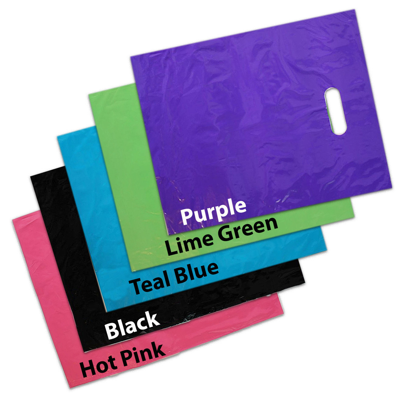 LDPE Material Custom Die Cut Plastic Bags Gravure Printing High Durability