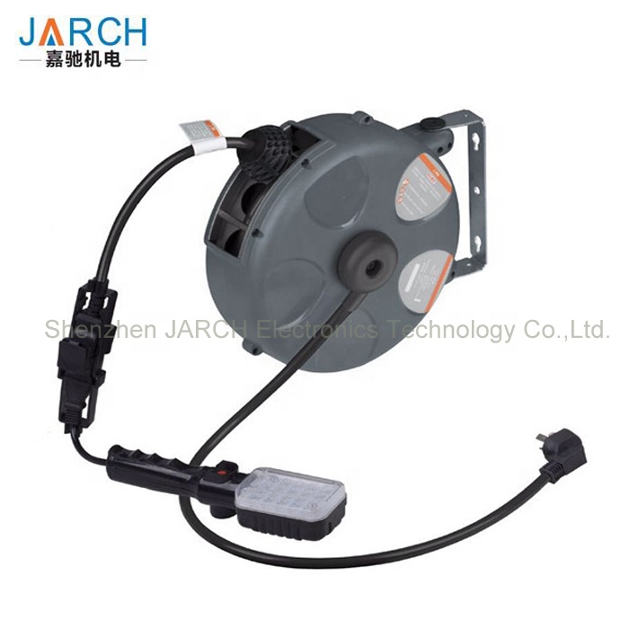 16A High Pressure Light Cord Cable Reel Drums Auto Retractable Air Water Electric hose reel
