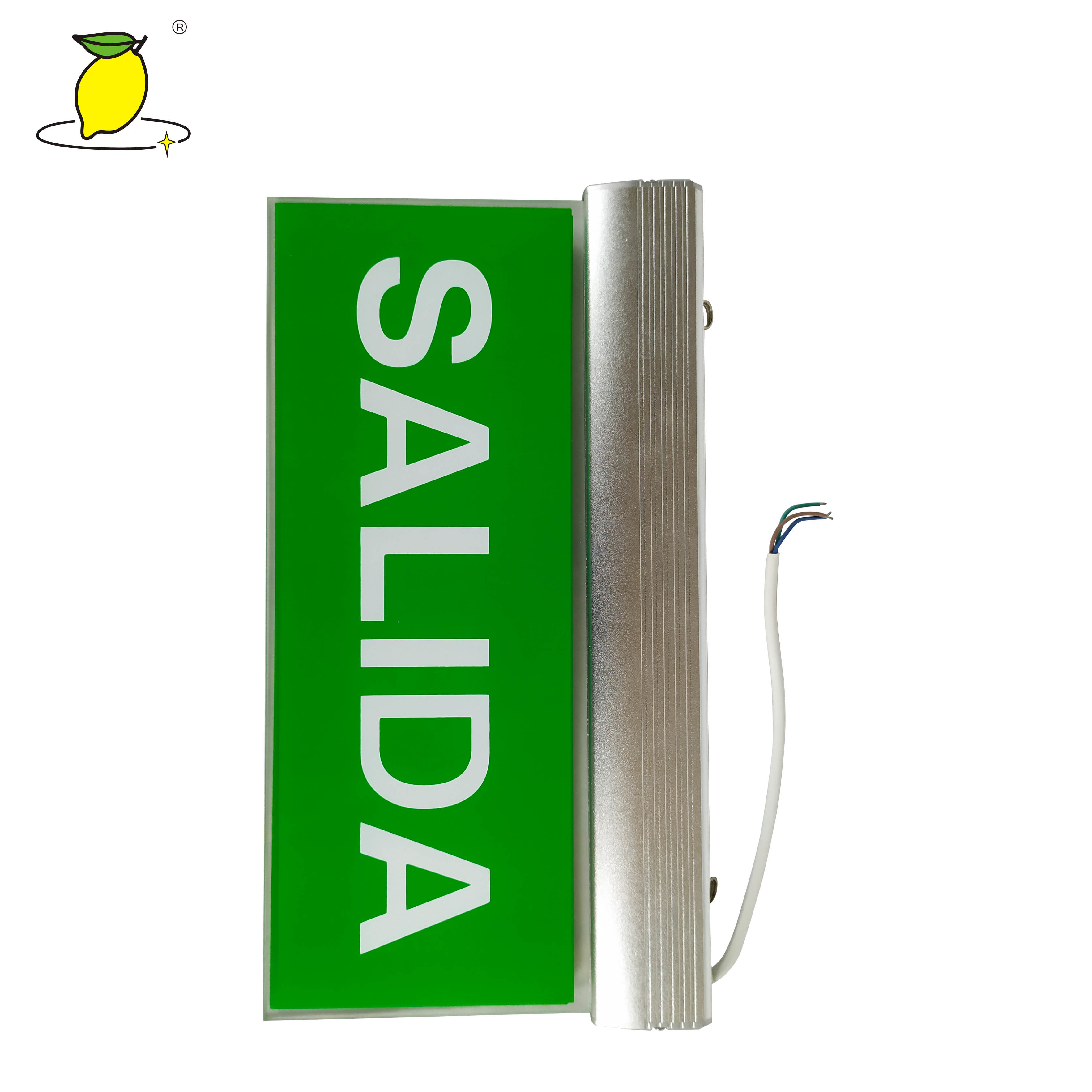 Green Rechargeable Emergency Exit Lights LED Type For Public Places