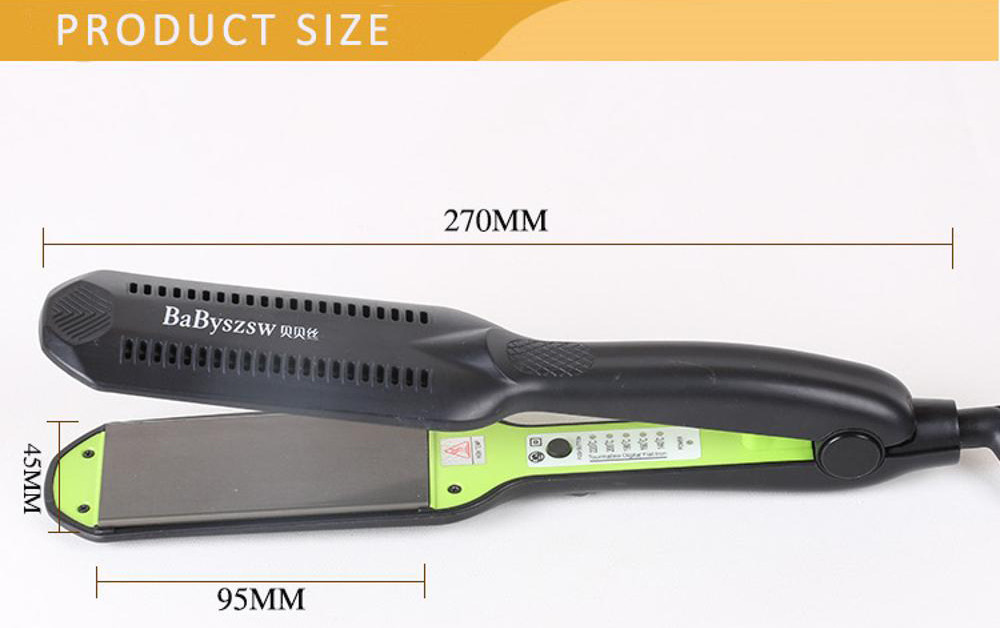 High Temperature Hair Straightening Tools Flat Or Wave Plate With LED Display