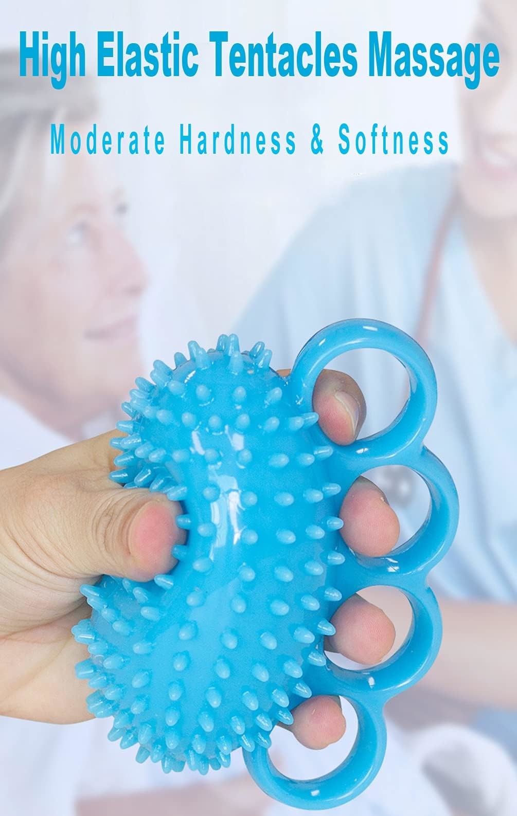 Silicone TPE Hand Exercise Ball Finger Therapy Ball Stress Relief Grip Strength Ball