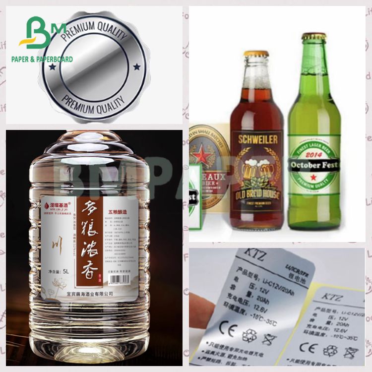 Good Printability 60gsm Silver Metailzed High Wet Strength Paper