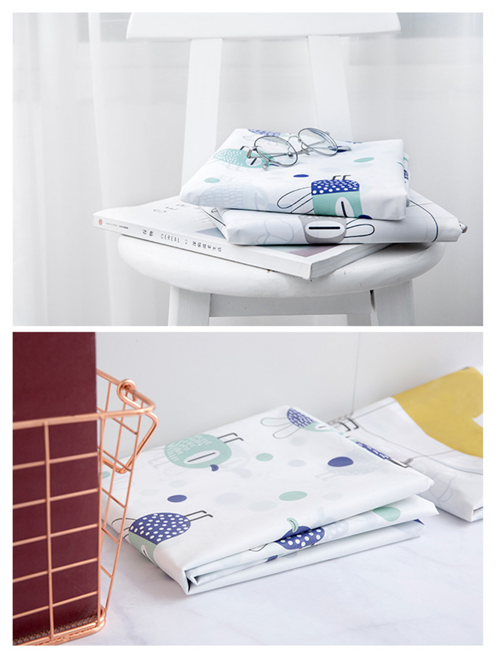 PEVA ﻿Floral Rectangular 0.5mm Printed Tablecloth For Hotel