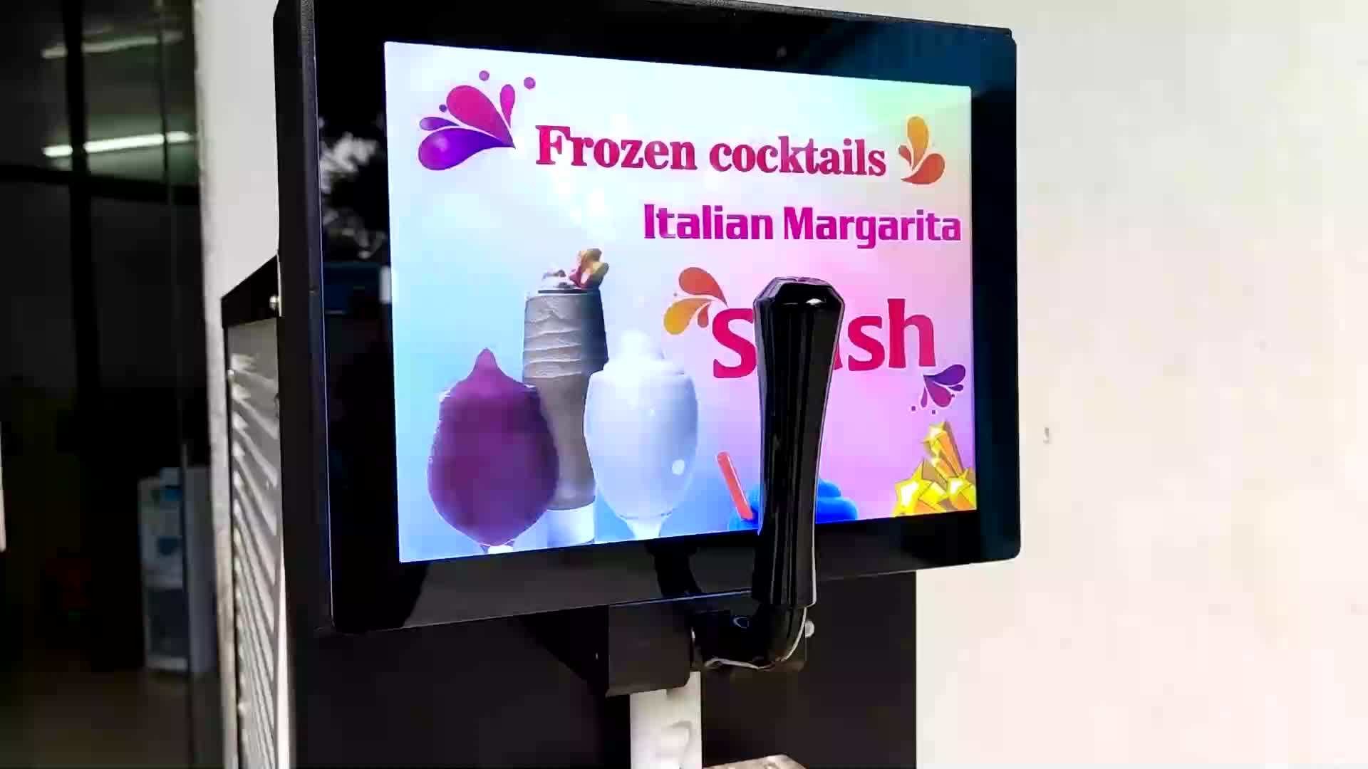 2 Flavors New Slush Machine margarita slushy machine With LED Light