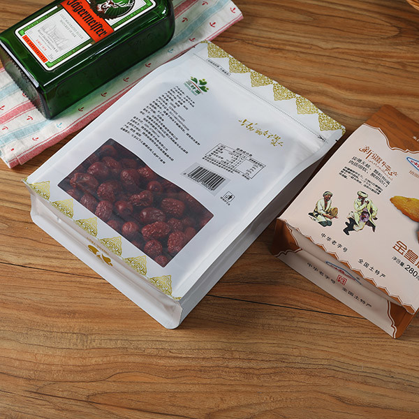 50g Heat Sealable Bags 100g 200g Food Plastic Packaging Bags Flat Bottom With Window