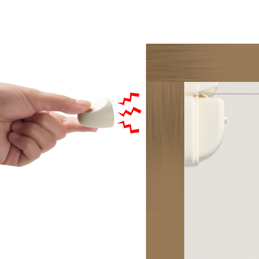 ABS Magnetic Cabinet Locks With Adhesive Child Proof Drawers