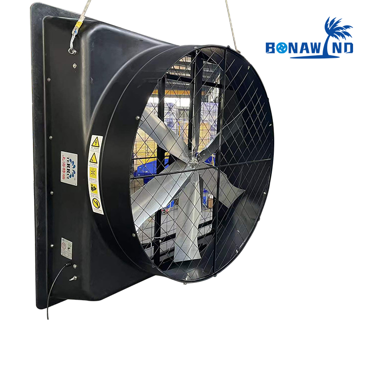 520V Industrial Livestock Farm Exhaust Fans Fiberglass With Cone