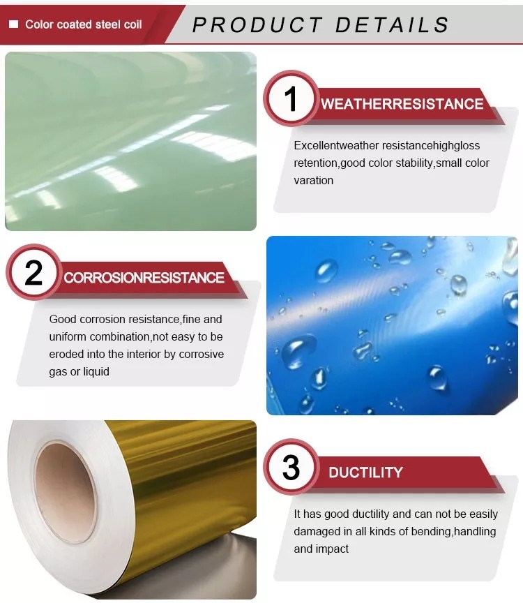 Hot Sale PPGI Roofing PPGI/HDG/GI/SECC RAL9002 PPGI Prepainted Galvanized Steel Coil Sheet Metal Rolls 0.5mm