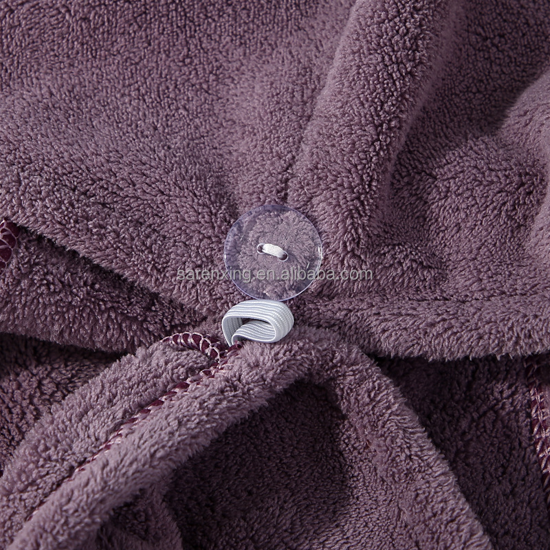 Home Hotel Spa Microfiber Shower Cap for Dry Hair Towel Promotion