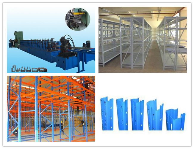Chain Transmission16 Roller Station Rack Roll Forming Machine 10-15m/min