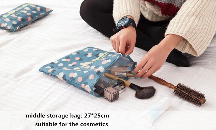 6 Pieces Polyester Travel Laundry Bag For Shoes Clothes