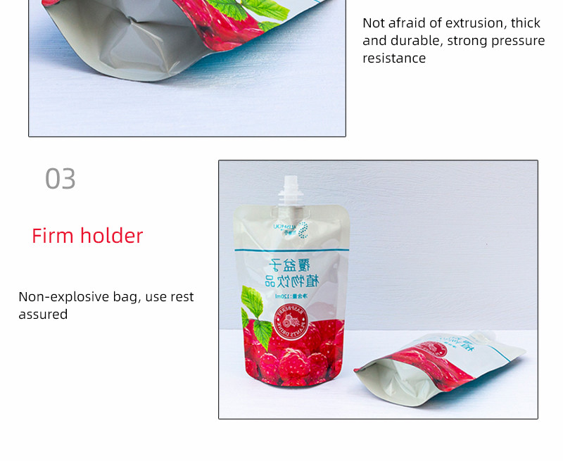 Functional Octagonal Plastic Spout Pouch With Cap Convenient Liquid Dispensing