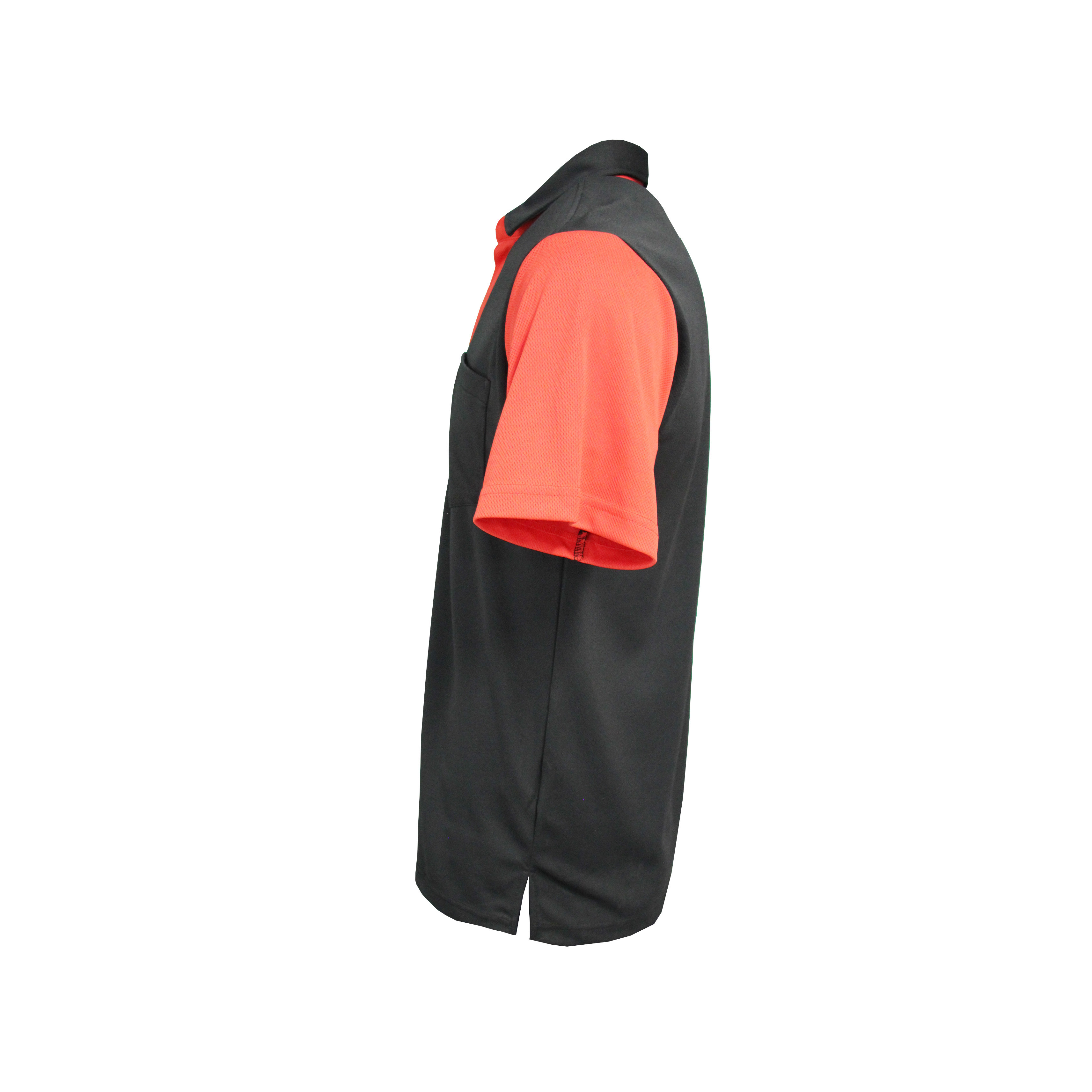 M to 3XL Mens Polo T Shirt V Neck Color Red Contrast Black