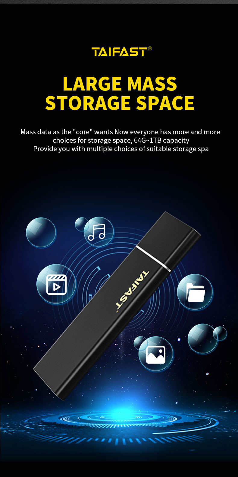 100*30*8mm Mobile Hard Drive 27g 64gb M.2 NGFF Sata External Portable Hard Disk