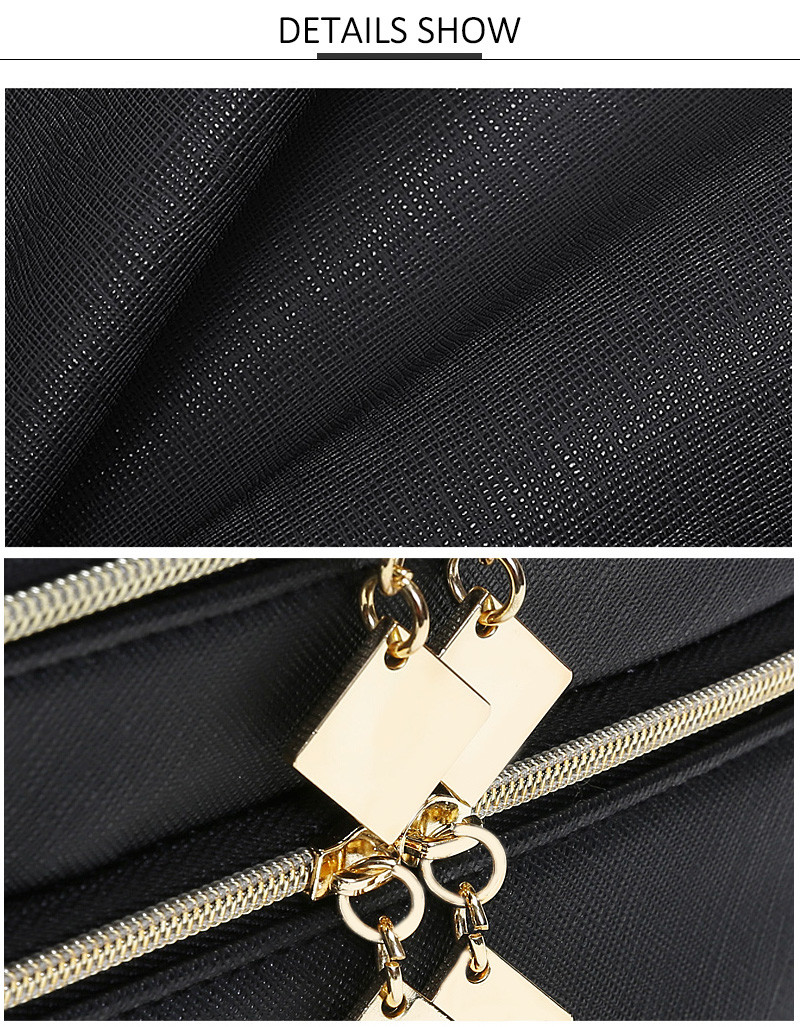 Mirror PU Leather Wash Cylinder Bucket Makeup Bag