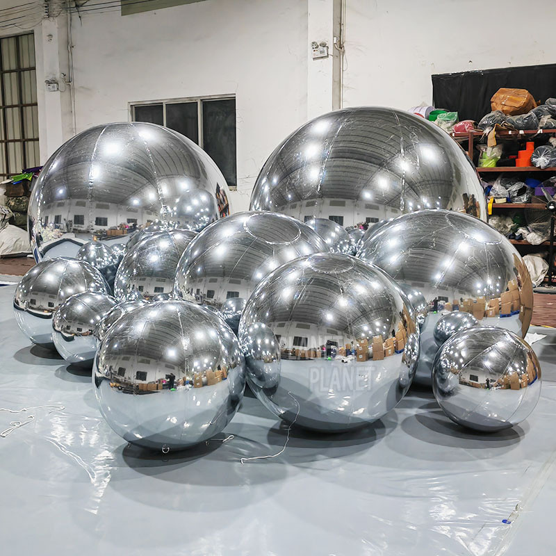 Giant Reusable Inflatable Mirror Effect Balloon Ball Inflatable Mirror Balls PVC Sphere For Event