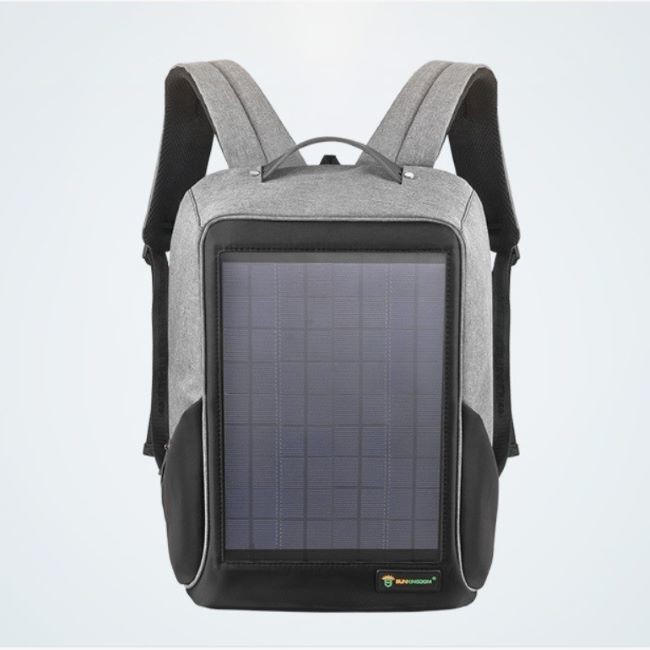 5.5V 10W Waterproof Backpack With Solar Panel 30L - 40L Capacity 800 Grams
