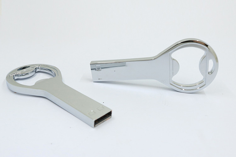 Bottle Opener Shape Metal USB Stick 64GB 128GB UDP 2.0 15MB/S