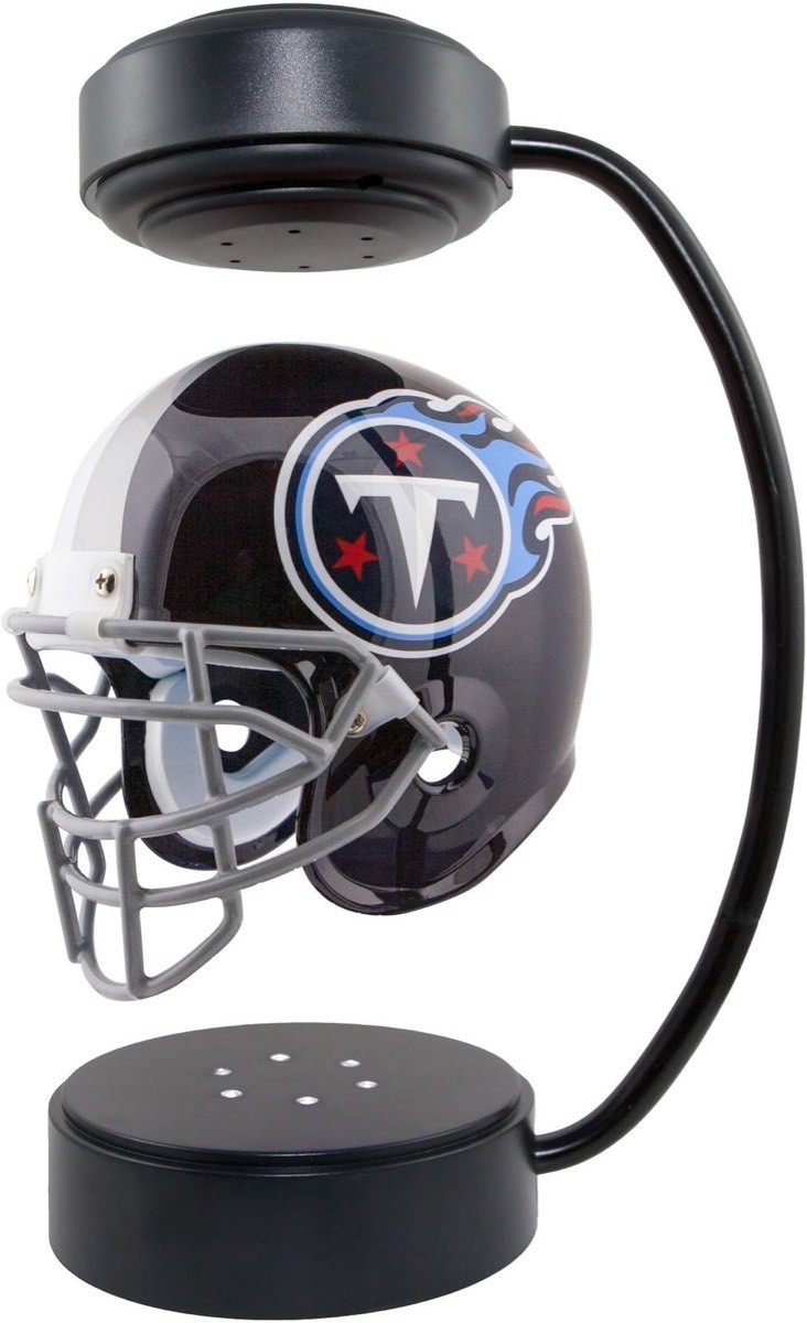 new magnetic levitation floating NFL Hover Helmet levitating hover helmet display stands
