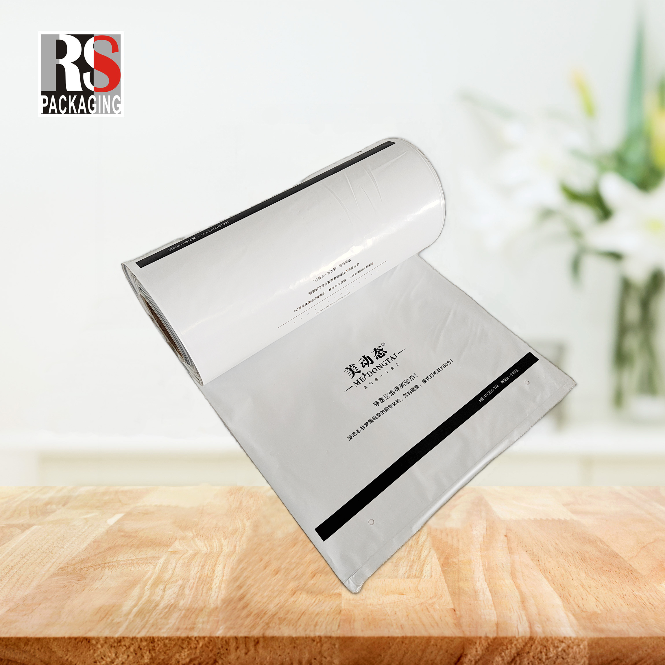 Fan Folded Pre Opened Poly Bags On A Roll Auto Bag For Environmental Friendly Packaging
