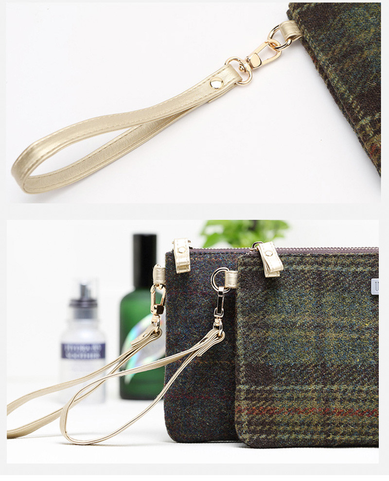 Zipper Polyester Waterproof Portable Cosmetic Bag