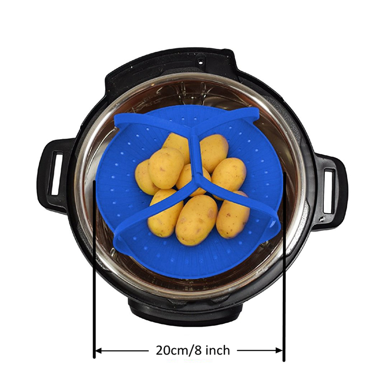 100% Food Grade BPA free High Quality Silicone Vegetable Steamer Cooking Steamer