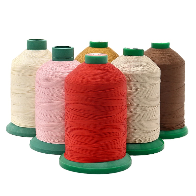 High Tenacity Filament Polyester Braid Thread For Shoes/bag/leather Pattern Dyed Teabag