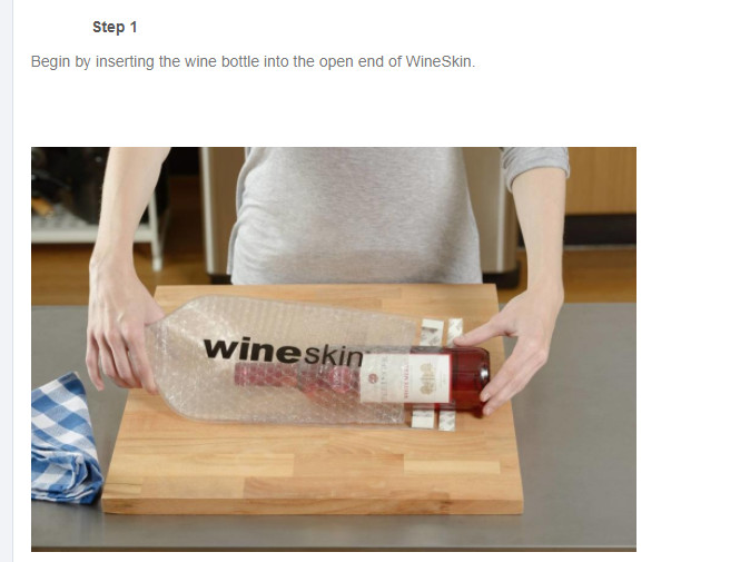 Protective PVC Wine Bag , Portable Wine Bubble Bag For Glass Bottle Protector
