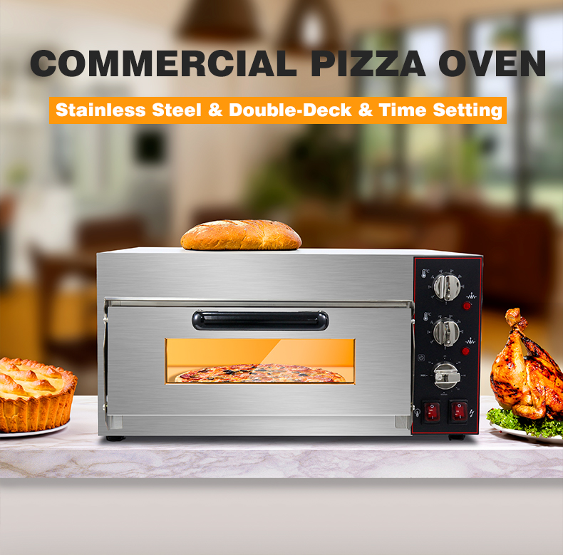 Hotels Kitchen Equipment One Deck Pizza Oven Electric With Stone Ovens Online Support