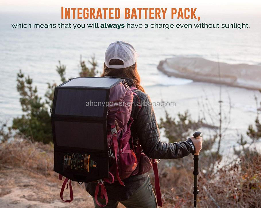 21w Mobile Solar Panel Charger small mini folding solar panel Integrated USB Mobile Phone Solar Charger